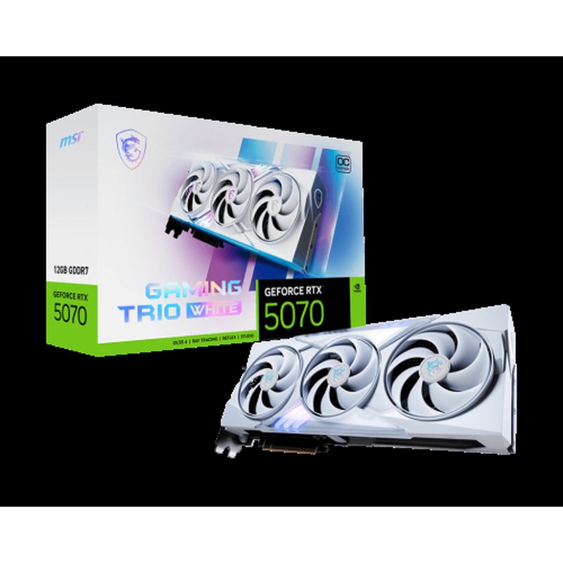 MSI GAMING GeForce RTX 5070 12G TRIO OC WHITE NVIDIA 12 GB GDDR7