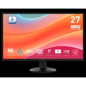 MSI MONITOR PRO MP272L. 27". PLANO IPS. 1920x1080 . 100HZ. NEGRO