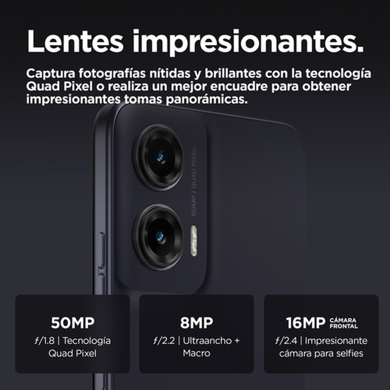 Motorola moto G35 5G 17,1 cm (6.72") SIM doble Android 14 USB Tipo C 8 GB 256 GB 5000 mAh Negro Motorola moto G35 5G 17,1 cm (6.72") SIM doble Android 14 USB Tipo C 8 GB 256 GB 5000 mAh Negro - Imagen 2