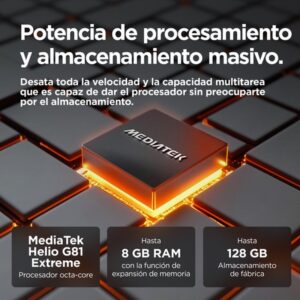 Motorola moto g15 17,1 cm (6.72") SIM doble Android 15 4G USB Tipo C 8 GB 512 GB 5200 mAh Azul claro