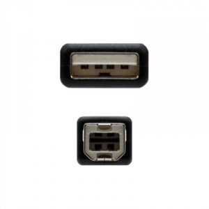 Nanocable CABLE USB 2.0 IMPRESORA, TIPO A/M-B/M, NEGRO, 1.8 M