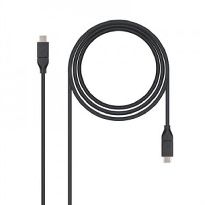 Nanocable USB 3.1, 1m cable USB USB 3.2 Gen 2 (3.1 Gen 2) USB C Negro Nanocable USB 3.1, 1m cable USB USB 3.2 Gen 2 (3.1 Gen 2) USB C Negro
