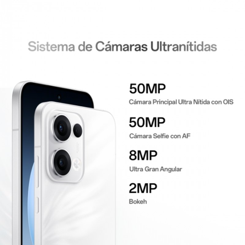 OPPO 13 5G 16,7 cm (6.59") SIM doble Android 15 USB Tipo C 12 GB 256 GB 5600 mAh Blanco - Imagen 2