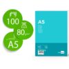 PAPEL A5 80G/M2 LISO 100H