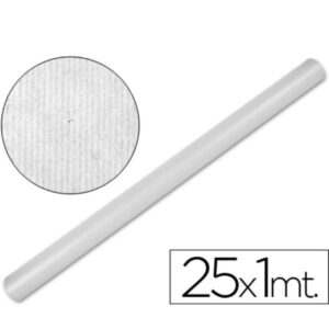 PAPEL KRAFT BLANCO ROLLO 25X1MT