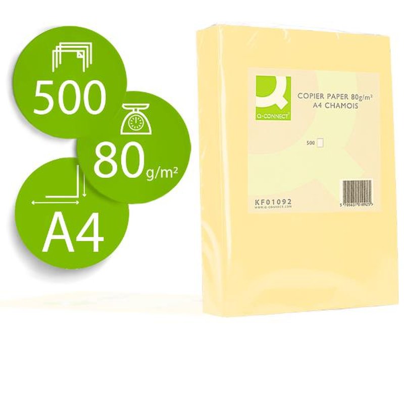 PAPEL Q-CONNECT A4 80GR CHAMP 50 PAPEL Q-CONNECT A4 80GR CHAMP 50