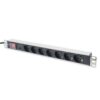 PDU 7 SCHUKO 19 1U MAGNET