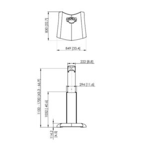 PFF2420 SOPORTE SUELO MONITOR