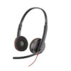 POLY Auriculares Blackwire 3220 estéreo USB-C + adaptador USB-C/A (paquete)