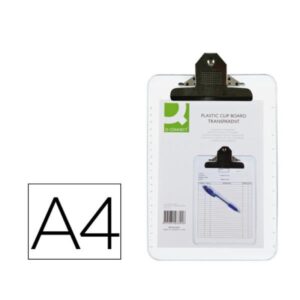 PORTANOTAS Q-CONNECT TRANSP A4 4