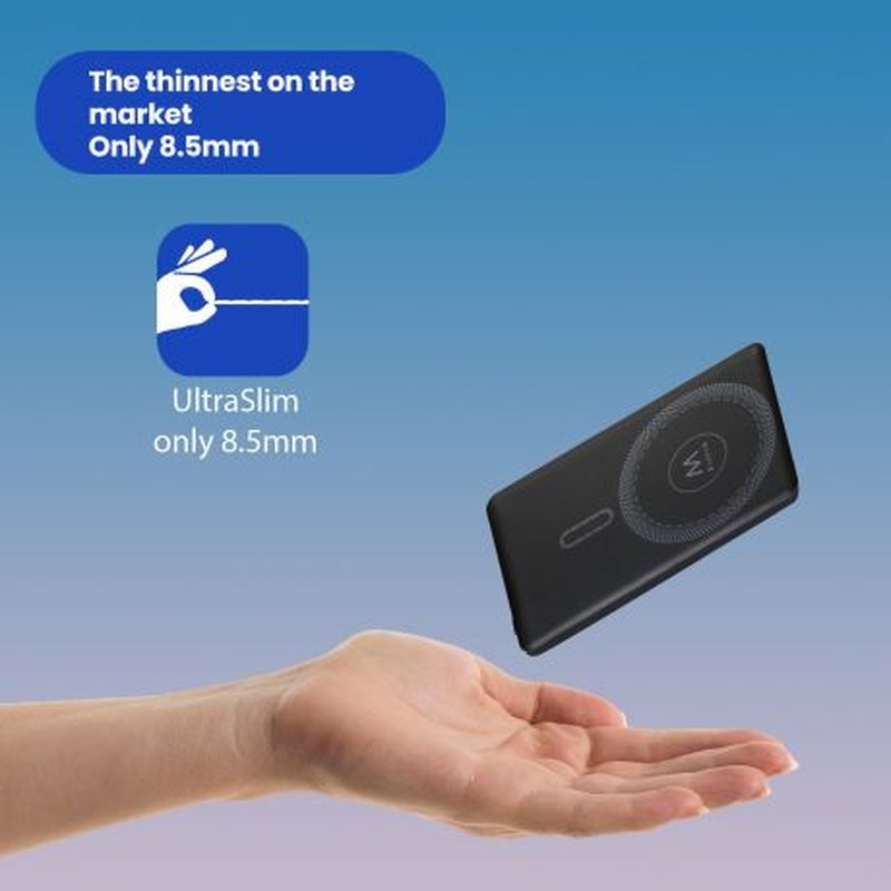 Ewent UltraSlim 5000mAh MagSafe PD 22.5W Power Bank Ewent UltraSlim 5000mAh MagSafe PD 22.5W Power Bank - Imagen 4