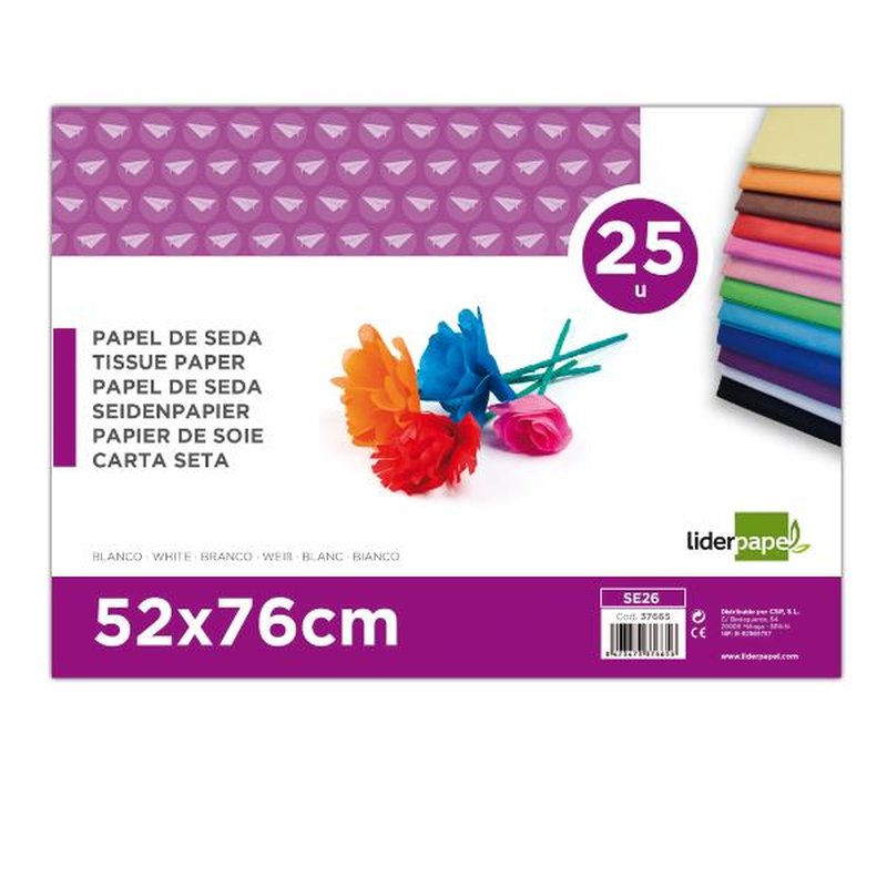 P SEDA BLA 52X76CM 18GR PAQUETE P SEDA BLA 52X76CM 18GR PAQUETE