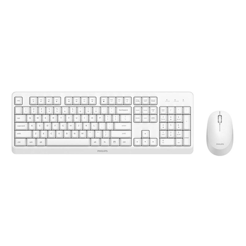 Philips 3000 series SPT6307WL/16 teclado Ratón incluido Universal RF inalámbrico QWERTY Inglés Blanco