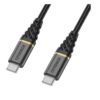 CABLE OTTERBOX USB-C MACHO / USB-C MACHO 2M PREMIUM BLACK