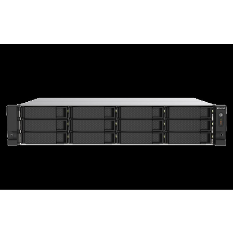QNAP TS-1273AU-RP-8G servidor de almacenamiento NAS Bastidor (2U) Ethernet Aluminio, Negro V1500B
