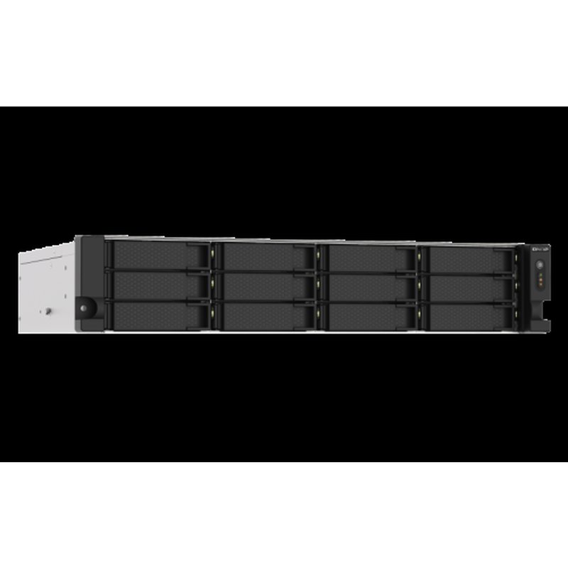 QNAP TS-1273AU-RP-8G servidor de almacenamiento NAS Bastidor (2U) Ethernet Aluminio, Negro V1500B - Imagen 2