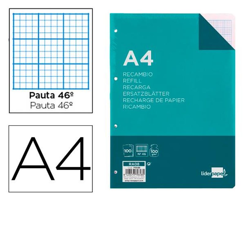 RC A4 100H 100 G/M2 RAYADO N. 46 RC A4 100H 100 G/M2 RAYADO N. 46