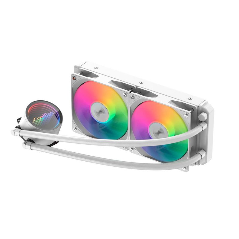 KIT REFRIGERACION LIQUIDA CPU COOLBOX INFINITE 240 ARGB WHITE 1851/1700/1150/1151/1155/1200/AM2/AM4/AM5 KIT REFRIGERACION LIQUIDA CPU COOLBOX INFINITE 240 ARGB WHITE 1851/1700/1150/1151/1155/1200/AM2/AM4/AM5