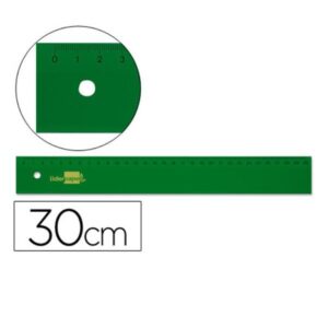 REGLA 30 CM ACRILICO VERDE