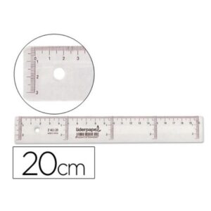 REGLA PLASTICO CRISTAL 30 CM