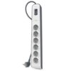 6-outlet Surge Protection Strip with 2M