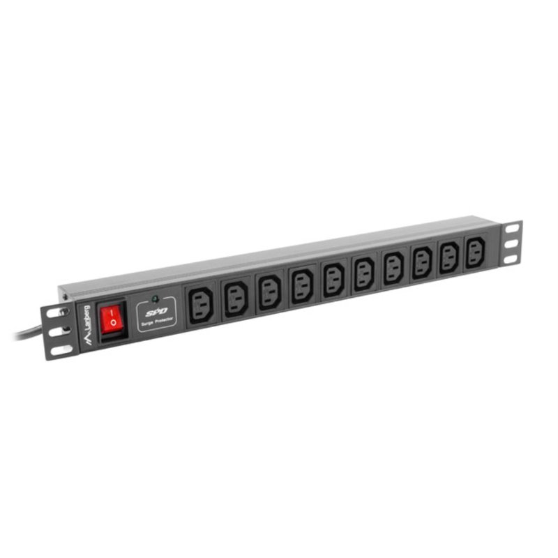 REGLETA LANBERG 1U 10A RACK 19 10X SOCKET NEGRO 2M REGLETA LANBERG 1U 10A RACK 19 10X SOCKET NEGRO 2M