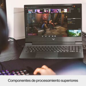 Reacondicionado | HP Victus Gaming 15-fa0052ns Intel® Core™ i5 i5-12450H Portátil 39,6 cm (15.6") Full HD 16 GB DDR4-SDRAM 512 GB SSD NVIDIA GeForce RTX 3050 Wi-Fi 6E (802.11ax) FreeDOS Negro