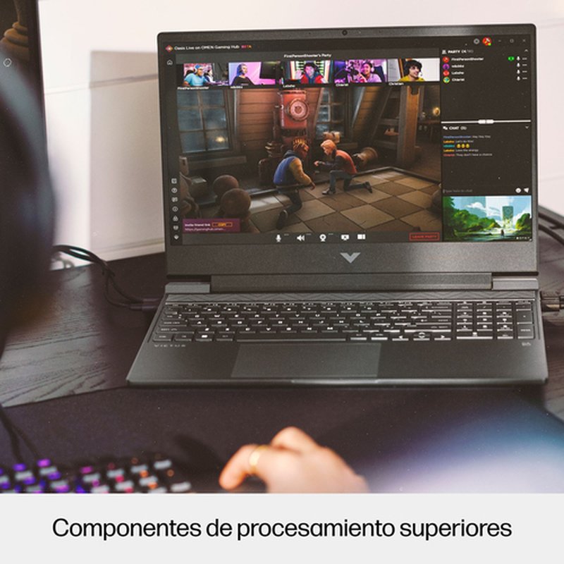 Reacondicionado | HP Victus Gaming 15-fa0052ns Intel® Core™ i5 i5-12450H Portátil 39,6 cm (15.6") Full HD 16 GB DDR4-SDRAM 512 GB SSD NVIDIA GeForce RTX 3050 Wi-Fi 6E (802.11ax) FreeDOS Negro - Imagen 6