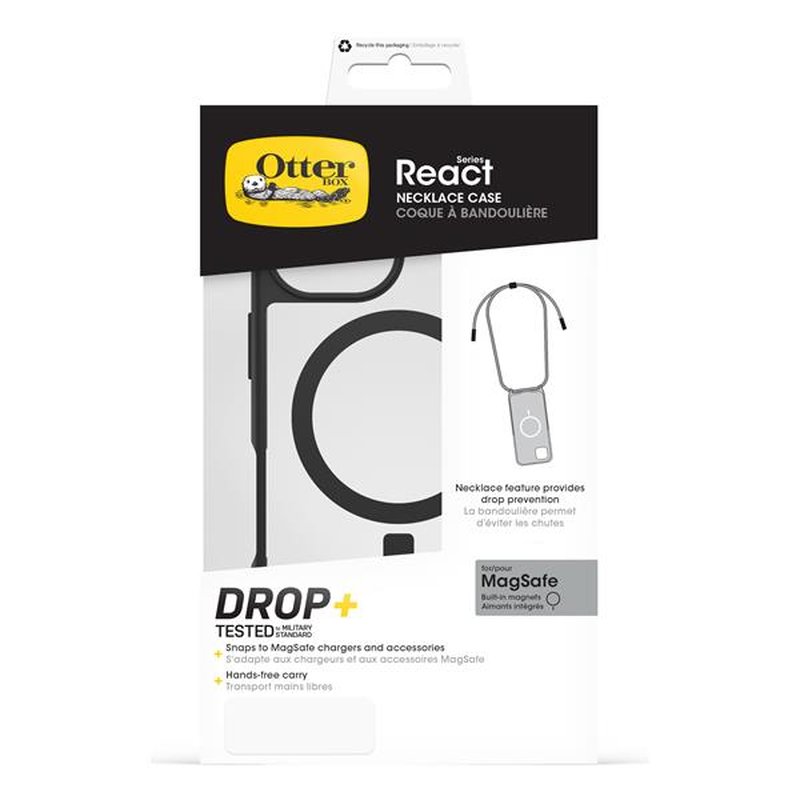 React Necklace MagSafe iPhone 16 CLR/BLK React Necklace MagSafe iPhone 16 CLR/BLK
