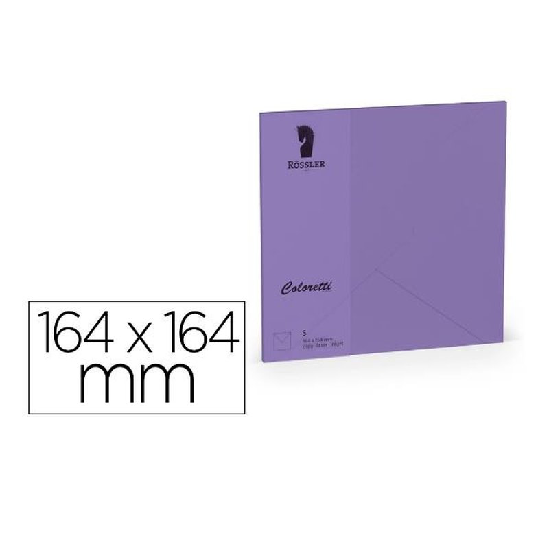 SOBRE CUAD LILA 164X164XMM 5UD SOBRE CUAD LILA 164X164XMM 5UD