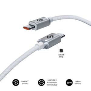 SUBBLIM CABLE OPTIMUS 60W C-C 1m WHITE
