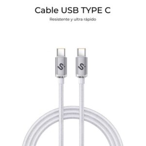 SUBBLIM CABLE OPTIMUS 60W C-C 1m WHITE
