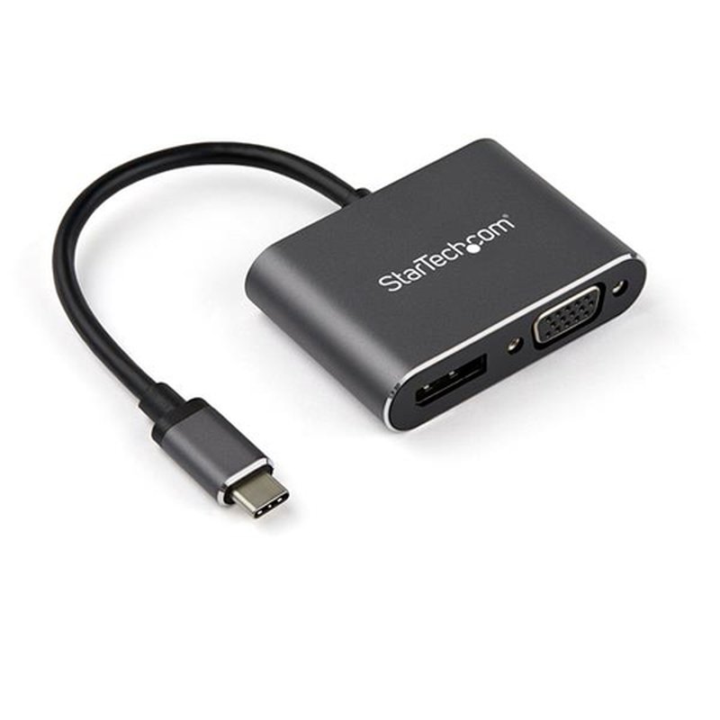 StarTech.com Adaptador USB-C a DisplayPort y VGA - Conversor de Vídeo USB Tipo C - 4K 60Hz - HDR StarTech.com Adaptador USB-C a DisplayPort y VGA - Conversor de Vídeo USB Tipo C - 4K 60Hz - HDR