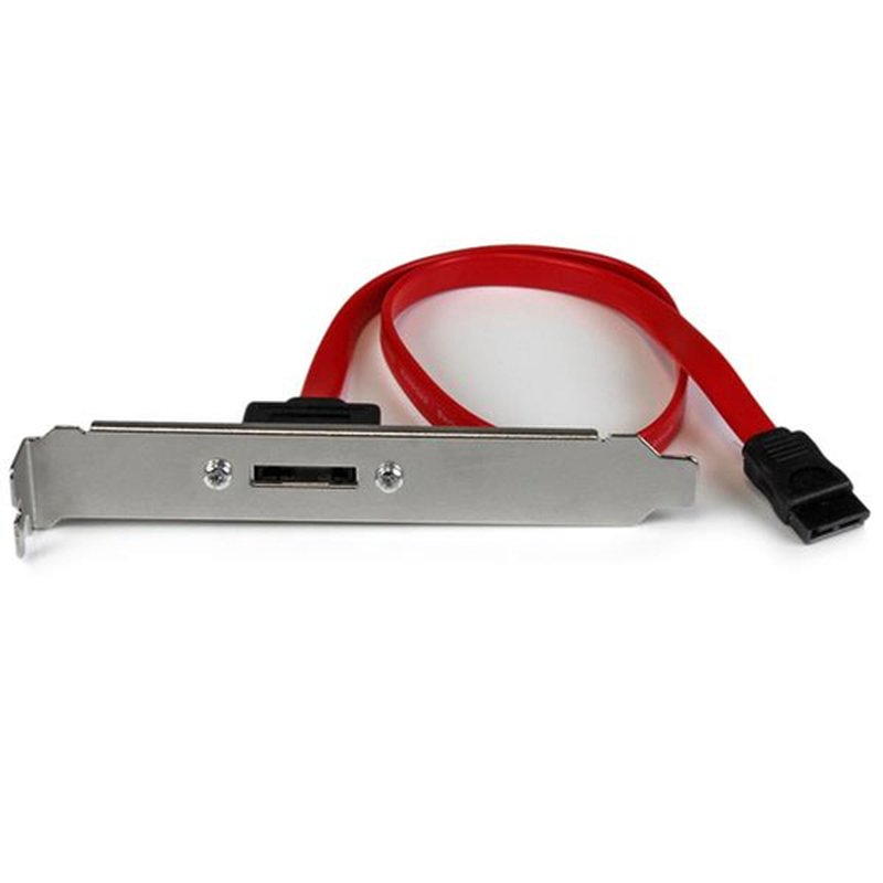 StarTech.com Cabezal Bracket de 1 Puerto SATA a eSATA con Cable de 45cm para Placa Base
