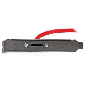 StarTech.com Cabezal Bracket de 1 Puerto SATA a eSATA con Cable de 45cm para Placa Base