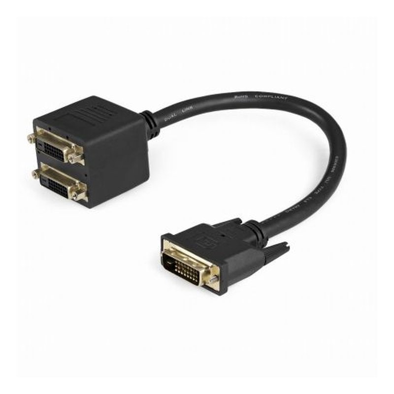 StarTech.com Cable Duplicador Divisor de Vídeo DVI-D de 2 Puertos Salidas Compacto - Bifurcador StarTech.com Cable Duplicador Divisor de Vídeo DVI-D de 2 Puertos Salidas Compacto - Bifurcador