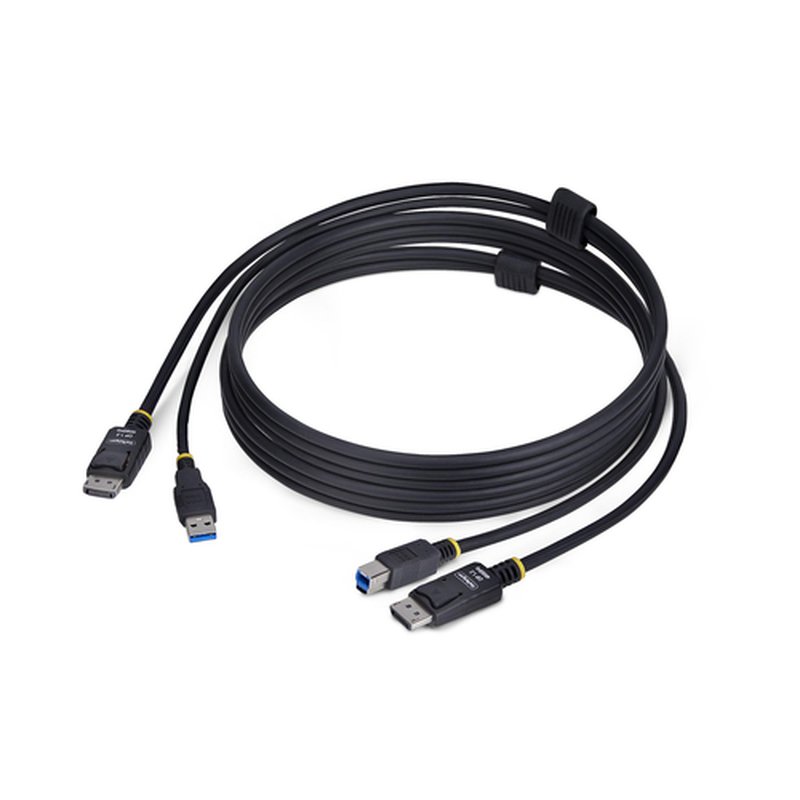 StarTech.com Cable KVM DisplayPort y USB 3.0 5Gbps de 1,8m - 4K 60Hz - Cable Combo DP 1.2 y USB para Switch Conmutador KVM StarTech.com Cable KVM DisplayPort y USB 3.0 5Gbps de 1,8m - 4K 60Hz - Cable Combo DP 1.2 y USB para Switch Conmutador KVM
