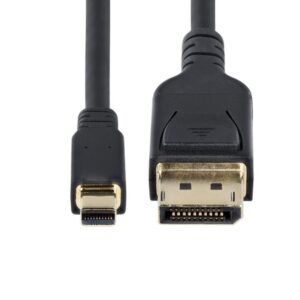 StarTech.com Cable Mini DisplayPort a DisplayPort 1.4 de 3m - 8K 60Hz - HBR3 - Adaptador MiniDP a DisplayPort - UHD 4K 120Hz - mDP a DP - Cable para Monitor DisplayPort