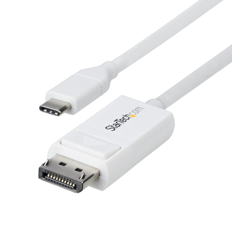 StarTech.com Cable USB C a DisplayPort 1.2 4K 60Hz de 2m - Adaptador de Vídeo Bidireccional DP a USB Tipo C - HDR - Compatible con Thunderbolt - Blanco StarTech.com Cable USB C a DisplayPort 1.2 4K 60Hz de 2m - Adaptador de Vídeo Bidireccional DP a USB Tipo C - HDR - Compatible con Thunderbolt - Blanco - Imagen 2