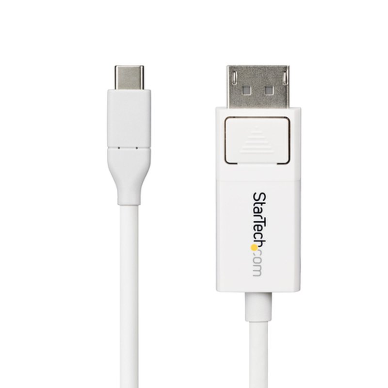 StarTech.com Cable USB C a DisplayPort 1.2 4K 60Hz de 2m - Adaptador de Vídeo Bidireccional DP a USB Tipo C - HDR - Compatible con Thunderbolt - Blanco StarTech.com Cable USB C a DisplayPort 1.2 4K 60Hz de 2m - Adaptador de Vídeo Bidireccional DP a USB Tipo C - HDR - Compatible con Thunderbolt - Blanco - Imagen 4