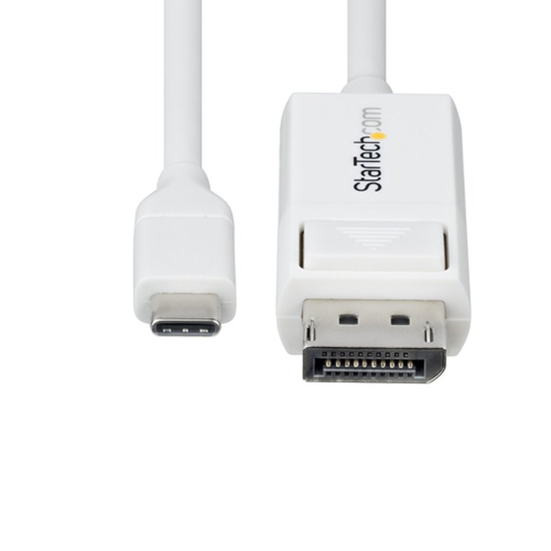 StarTech.com Cable USB C a DisplayPort 1.2 4K 60Hz de 2m - Adaptador de Vídeo Bidireccional DP a USB Tipo C - HDR - Compatible con Thunderbolt - Blanco StarTech.com Cable USB C a DisplayPort 1.2 4K 60Hz de 2m - Adaptador de Vídeo Bidireccional DP a USB Tipo C - HDR - Compatible con Thunderbolt - Blanco - Imagen 5