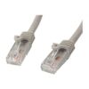 StarTech.com Cable de 1m Gris de Red Gigabit Cat6 Ethernet RJ45 sin Enganche - Snagless