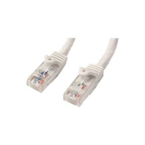 StarTech.com Cable de 2m Blanco de Red Gigabit Cat6 Ethernet RJ45 sin Enganche - Snagless