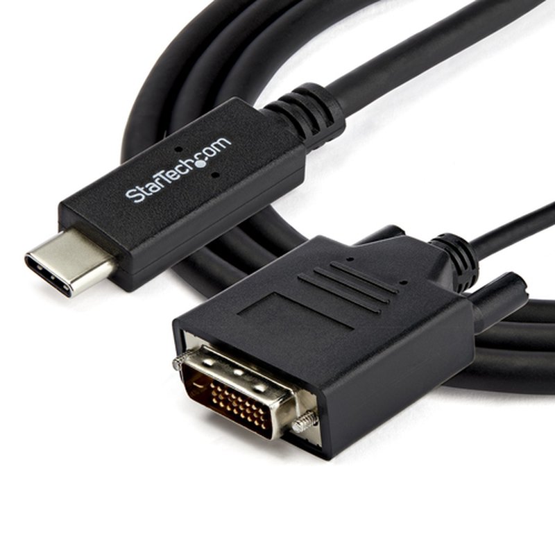 StarTech.com Cable de 2m USB-C a DVI - 1920 x 1200 - Negro - Imagen 4