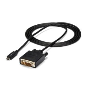 StarTech.com Cable de 2m USB-C a DVI - 1920 x 1200 - Negro