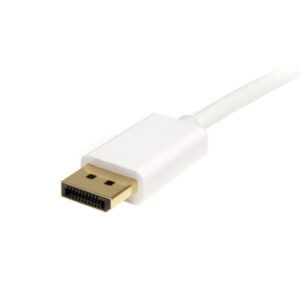 StarTech.com Cable de 3m Mini DisplayPort a DisplayPort 1.2 - Cable Adaptador Mini DisplayPort a DisplayPort 4K x 2K UHD - Cable para Monitor Mini DP a DP - Blanco StarTech.com Cable de 3m Mini DisplayPort a DisplayPort 1.2 - Cable Adaptador Mini DisplayPort a DisplayPort 4K x 2K UHD - Cable para Monitor Mini DP a DP - Blanco