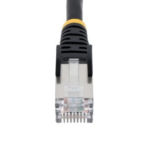 StarTech.com Cable de 5m de Red Ethernet CAT6a - Negro - Low Smoke Zero Halogen (LSZH) - 10GbE - 500MHz - PoE++ de 100W - Snagless sin Pestillo - RJ-45 - Cable de Red S/FTP StarTech.com Cable de 5m de Red Ethernet CAT6a - Negro - Low Smoke Zero Halogen (LSZH) - 10GbE - 500MHz - PoE++ de 100W - Snagless sin Pestillo - RJ-45 - Cable de Red S/FTP