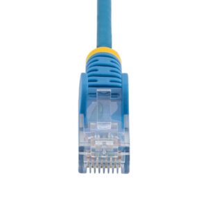 StarTech.com Cable de Red Ethernet CAT6 Delgado sin Enganches Azul de 5m - Cable RJ45 Snagless Slim 28AWG - Alambre de Cobre Puro - PoE 100W - con Alivios de Tensión - LSZH - Probado con Fluke StarTech.com Cable de Red Ethernet CAT6 Delgado sin Enganches Azul de 5m - Cable RJ45 Snagless Slim 28AWG - Alambre de Cobre Puro - PoE 100W - con Alivios de Tensión - LSZH - Probado con Fluke