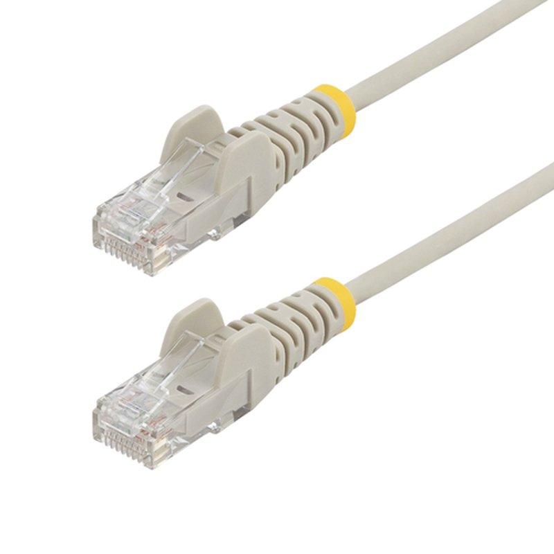 StarTech.com Cable de Red Ethernet CAT6 Delgado sin Enganches Gris de 5m - Cable RJ45 Snagless Slim 28AWG - Alambre de Cobre Puro - PoE 100W - con Alivios de Tensión - LSZH - Probado con Fluke StarTech.com Cable de Red Ethernet CAT6 Delgado sin Enganches Gris de 5m - Cable RJ45 Snagless Slim 28AWG - Alambre de Cobre Puro - PoE 100W - con Alivios de Tensión - LSZH - Probado con Fluke
