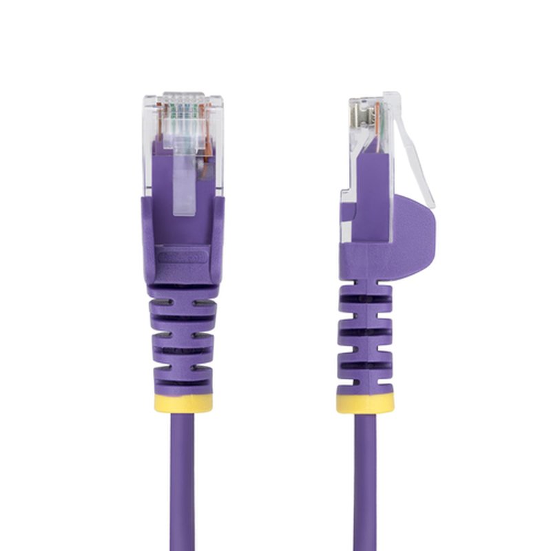 StarTech.com Cable de Red Ethernet CAT6 Delgado sin Enganches Morado de 7m - Cable RJ45 Snagless Slim 28AWG - Alambre de Cobre Puro - PoE 100W - con Alivios de Tensión - LSZH - Probado con Fluke StarTech.com Cable de Red Ethernet CAT6 Delgado sin Enganches Morado de 7m - Cable RJ45 Snagless Slim 28AWG - Alambre de Cobre Puro - PoE 100W - con Alivios de Tensión - LSZH - Probado con Fluke - Imagen 2